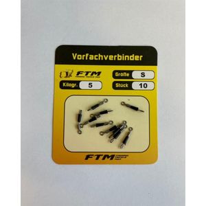 FTM Vorfachverbinder Gr. L Inhalt 10 Stk. Wirbel Karabiner zum Verbinden