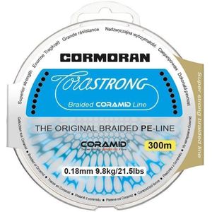 Cormoran Corastrong grün 0,14mm 7,4Kg 300m Gelochtene Coramid® Schnur