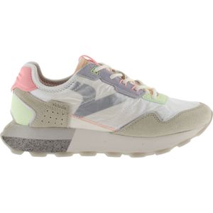 Sneakers aus Leder und Stoff, Damen Victoria