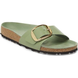 Sandalen für Frauen Birkenstock Madrid Big Buckle Natural Leather Patent
