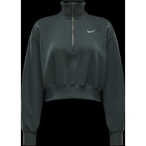 Oversize Crop Sweatshirt mit 1/2 Reißverschluss für Damen Nike Phoenix Fleece