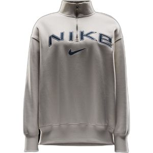 Oversize-Sweatshirt mit 1/4-Zip-Logo, Damen Nike Phoenix Fleece