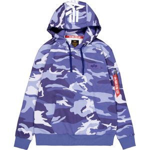 Hoodie mit camouflage Print auf der Rückseite Alpha Industries