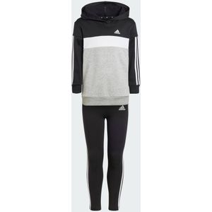 Tiberio 3-Stripes Colorblock Fleece Leggings Set Kids