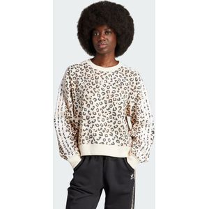 adidas Originals Leopard Luxe Trefoil Crew Sweatshirt