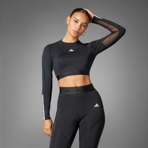 Hyperglam Training Cropped Long Sleeve Tee