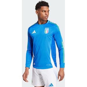 Italy 24 Long Sleeve Home Authentic Jersey