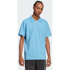 adidas Originals Trefoil Essentials Waffle Poloshirt - Heren - Blauw