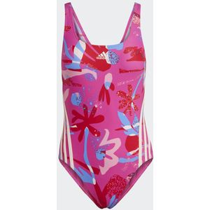 Floral 3-Stripes Swimsuit