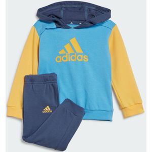 adidas Sportswear Essentials Colorblock Joggingpak Kids - Kinderen - Beige- 62