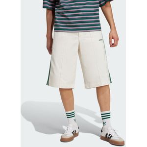 &#39;80s Loose Buttoned 3-Stripes 11-Inch Bermuda Shorts