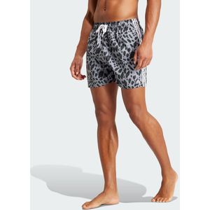 Essentials 3-Stripes Animal-Print CLX Swim Shorts