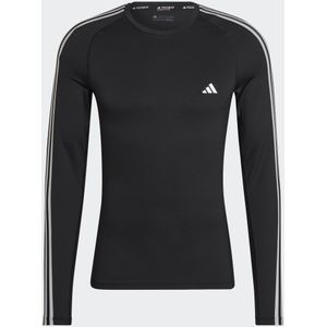 Techfit 3-Stripes Training Long Sleeve Tee