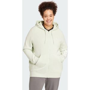 Essentials Linear Full-Zip French Terry Hoodie (Plus Size)