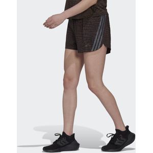 Run Icons 3-Stripes Crocodile Print Running Shorts