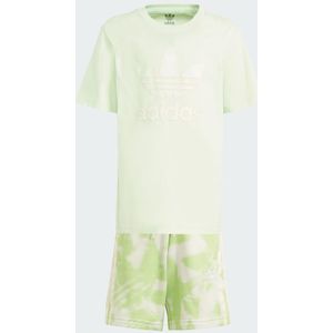 Summer Allover Print Short Tee Set