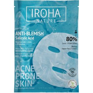 IROHA NATURE - Anti-Blemish Salicylic Acid Face Sheet Mask - Gezichtsmasker - 96%