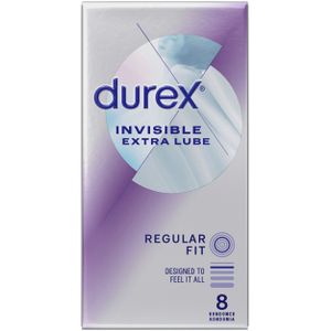 Durex Invisible Extra Lube 8 st