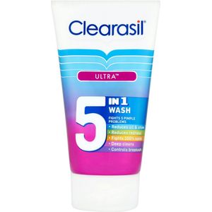 Clearasil - Ultra 5in1 Wash - Gezichtsreiniger - 150 ml