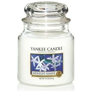 Yankee Candle Klassieke Middelgrote Pot Middernacht Jasmijn 411 g
