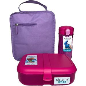 Sistema LunchTime Purple & Pink 3 st