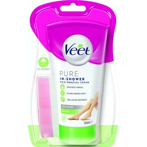 Veet In Douche Ontharing Crème Droge Huid 150 ml + 1 st