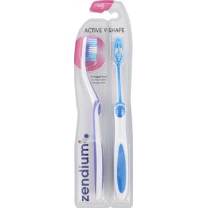 Zendium V-Vorms Zachte 2-Pak Tandborstel 2 st