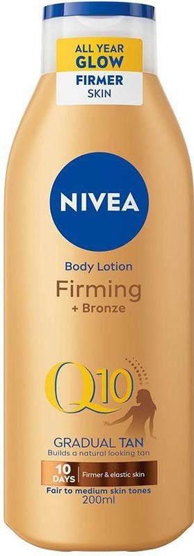 Nivea - Gradual Tan Firming + Bronze Q10 - Zelfbruiner - Kleurloos - 200ml