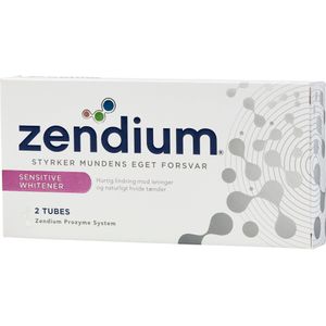 Zendium Gevoelig + Whitener 2-Pak Tandpasta 2 x 50 ml