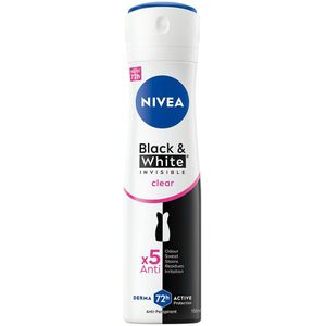 NIVEA - Black & White Original - Deospray - 150 ml - Onzichtbare Zwart & Wit