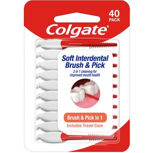 Colgate Zachte Interdentale Borstel & Pick 40 st