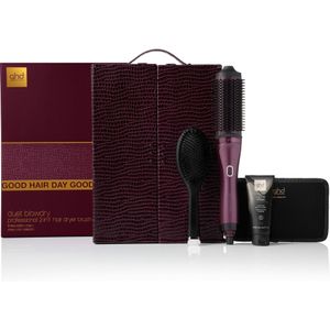 ghd - Duet Blowdry - Haardrogerborstel - Kersenrood - Gift Set 4 st