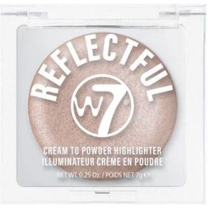 W7 Reflectful Cream to Powder Highlighter Pink Spring 7 g