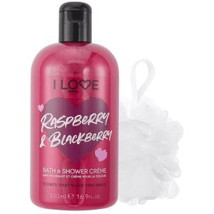I Love Cosmetics Raspberry & Blackberry Bath Time Treats 500 ml + 1 st