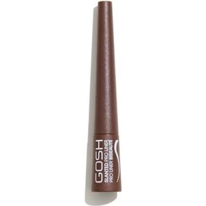 Gosh - Slanted Pro Liner - Vloeibare Eyeliner - Matt Brown - 2.5 ml