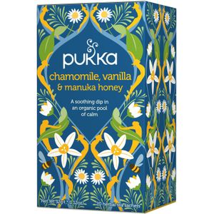 Pukka Chamomile, Vanilla & Manuka Honey Tea Eco 20 sachets