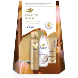 Dove Time To Glow Self-Tan Giftbox 200 ml + 150 ml + 225 ml