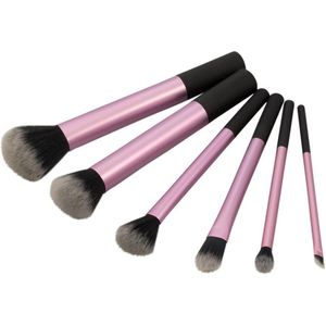 Basics Makeup Brush Set Metallic Purple 6 st