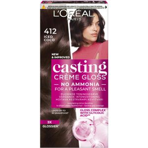 L'Oréal Paris - Casting Crème Gloss - Haarkleuring - 412 Iced Coco - 1 st