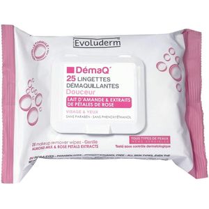 Evoluderm Make Up Remover All Skin Types Cleansing Wipes 25 st
