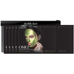 OMG! Double Dare Platinum Green Facial Mask Kit 5 st