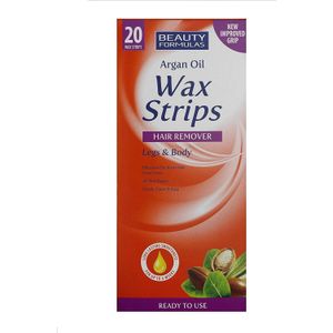 Beauty Formulas Argan Oil Wax Strips 20 st