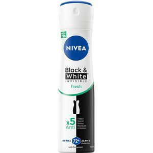 NIVEA - Black & White Fresh - Deodorant - 72h Bescherming - Dermatologisch Getest