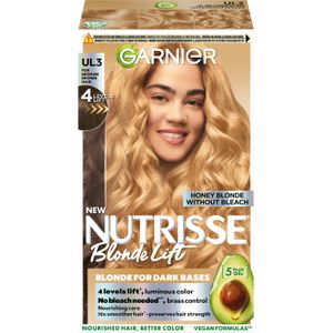 Garnier - Nutrisse Blonde Lift UL3 - Haarkleuring - Honingblond - Permanente Formule