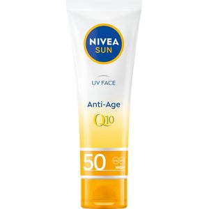 NIVEA - SUN UV Face Anti Age Q10 Cream - Zonnebrandcrème - SPF 50 - 50ml