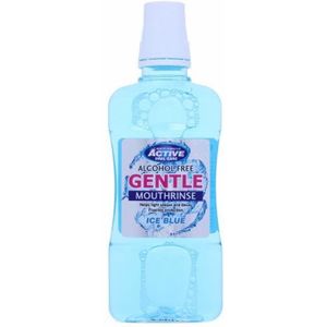 Active Oral Care Alcohol Free Ice Blue Gentle Mouthwash 500 ml