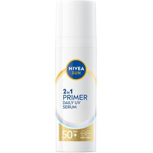 NIVEA SUN - UV Face 2in1 Daily UV Serum - SPF 50+ - Parfumvrij - Sneldrogend