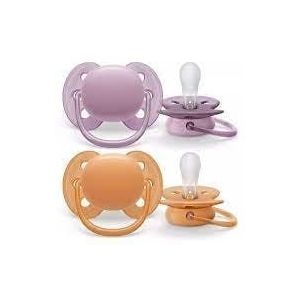 Philips Avent SCF091/33 Ultra Soft 6-18 Purple/Orange 2 st