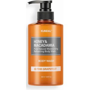 Kundal Honey & Macadamia Pure Body Wash Pink Grapefruit 500 ml