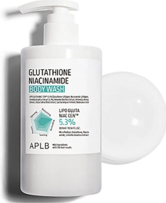 APLB - Body Wash - 300 ml - Hypoallergene Wasgel met Glutathion en Niacinamide